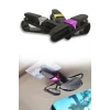 İpek Yıldızı® Araç İçi Güneşliğe Takılan 2li Gözlük,Kart,Para Takmalık Aparat