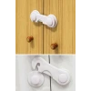 İpek Yıldızı® Bebek Çocuk Güvenliği Çekmece ve Dolap İçin Kendiliğinde Yapışkanlı Vidasız Kapak Kilidi