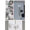 İpek Yıldızı® Bebek Çocuk Güvenliği Çekmece ve Dolap İçin Kendiliğinde Yapışkanlı Vidasız Kapak Kilidi
