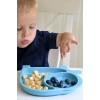 İpek Yıldızı® Bebek ve Çocuk için Sevimli Fil Model Desenli Yemek Bebek Mama Kabı Bölmeli Tabak