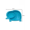 İpek Yıldızı® Bebek ve Çocuk için Sevimli Fil Model Desenli Yemek Bebek Mama Kabı Bölmeli Tabak