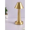 İpek Yıldızı® Çatı Model Gold Renk Şarjlı Dokunmatik 3 Renkli LED Masa Lambası