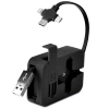 İpek Yıldızı® Cep Tipi Telefon Tutuculu Makaralı Uzayıp Kısalabilen 3ü 1 Arada USB Şarj Kablosu