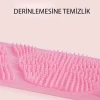 İpek Yıldızı® Çift Taraflı Banyo Hamam Lifi Silikon Masajlı Yumuşak Duş Lifi Uzun Ömürlü Hazır Banyo Keses