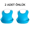 İpek Yıldızı® Çocuk Bebek Mama Önlüğü Dökülme Engelleyici Bükülebilir Mavi