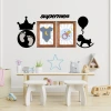 İpek Yıldızı® DECO103 Supermen Dekoratif Duvar Süsü Tablo Aksesuar Ahşap Tasarım Hediye Pano Sticker Seti