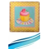 İpek Yıldızı® Decotown Duvar Panosu 40*40 Cup Cake Muffin Motifli Duvar Süsü
