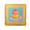İpek Yıldızı® Decotown Duvar Panosu 40*40 Cup Cake Muffin Motifli Duvar Süsü