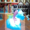 İpek Yıldızı® Dekoratif Unicorn Renk Değiştiren Pilli Led Gece Lambası (Mavi)