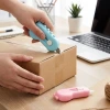 İpek Yıldızı® Dinozor Tasarımlı 2’li Mini Makas ve Falçata Seti – Pratik Kargo Paket Açıcı Aparat