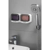 İpek Yıldızı® Duvara Monte İkili Kapaklı Plastik Katı Sabunluk Organizer – Banyo & Mutfak İçin Yapışkanlı Sabun Kutusu ve Düzenleyici