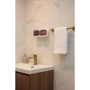 İpek Yıldızı® Duvara Monte İkili Kapaklı Plastik Katı Sabunluk Organizer – Banyo & Mutfak İçin Yapışkanlı Sabun Kutusu ve Düzenleyici
