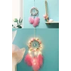 İpek Yıldızı® El Yapımı Kuş Tüyü ve Led Işıklı Dekoratif Asma Düş Rüya Kapanı