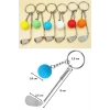 İpek Yıldızı® Gerçekçi Golf Tasarımlı Şık Anahtarlık Kolye Çanta Süsü Golf Keychain
