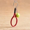İpek Yıldızı® Gerçekçi Tenis Raketi Tasarımlı Şık Anahtarlık Kolye Çanta Süsü Tennis Keychain