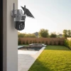 İpek Yıldızı® Güneş Panelli Akıllı Güvenlik Kamerası 360° PTZ Hareketli,Kablosuz WiFi,Çift Anten ve Kameralı,Gece Görüşlü,Hareket Algılamalı,Solar Kam