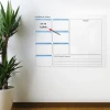 İpek Yıldızı® Haftalık Planlayıcı Manyetik Duvar Stickerı Takvim 56 cm x 70 cm