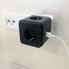 İpek Yıldızı® Isıya Dayanıklı Termal Akım Korumalı ve Çocuk Korumalı 3 Priz Girişli 3 USB Girişli Küp Priz