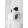 İpek Yıldızı® Kendiliğinden Yapışkanlı Siyah Paslanmaz Metal Kapaksız Tuvalet Kağıtlığı Aparatı