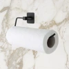 İpek Yıldızı® Kendiliğinden Yapışkanlı Siyah Paslanmaz Metal Rulo Havluluk Aparat