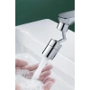 İpek Yıldızı Krom Görünümlü Plastik Kolay Yerleştirilebilen Banyo Tuvalet Bahçe Fonksiyonlu Musluk Başlığı