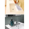 İpek Yıldızı® Lavabo İçin Silikon Esnek Mat Musluk Sapı Damlama Tutucu Raf Mutfak Tezgahı Sıçrama Koruma