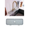 İpek Yıldızı® Lavabo İçin Silikon Esnek Mat Musluk Sapı Damlama Tutucu Raf Mutfak Tezgahı Sıçrama Koruma