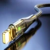 İpek Yıldızı® Led Işık Uçlu Sağlam İp Kablolu USB to Lightning Hızlı Şarj Kablosu