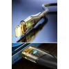 İpek Yıldızı® Led Işık Uçlu Sağlam İp Kablolu USB to Lightning Hızlı Şarj Kablosu