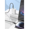 İpek Yıldızı® Led Işık Uçlu Sağlam İp Kablolu USB to Lightning Hızlı Şarj Kablosu