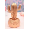 İpek Yıldızı® Led Işıklı Sevimli Kaktüs Dekoratif Masa Lambası Mini Biblo Gece Lambası-GOLD