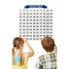 İpek Yıldızı® Matematik Öğreten Yüzlük Tablo Duvarda İz Bırakmaz Akıllı Kağıt Yapışkansız Statik  60x60 cm