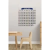 İpek Yıldızı® Matematik Öğreten Yüzlük Tablo Duvarda İz Bırakmaz Akıllı Kağıt Yapışkansız Statik  60x60 cm