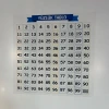 İpek Yıldızı® Matematik Öğreten Yüzlük Tablo Duvarda İz Bırakmaz Akıllı Kağıt Yapışkansız Statik  60x60 cm
