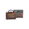 İpek Yıldızı® Orta Boy Retro Ahşap Tasarım Bluetooth Hoparlörlü Radyo – FM/AM Destekli, Şarjlı ve Taşınabiliri Radyo NS-6636