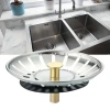 İpek Yıldızı® Paslanmaz Çelik Mutfak Evye Lavabo Süzgeci Lavabo Gideri Atık Gıda Tıpası
