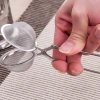 İpek Yıldızı® Paslanmaz Metal Pratik Kolay Bitki Çayı Demleme Süzgeci Aparatı
