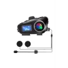 İpek Yıldızı® Q58 Motorsikletler İçin Fener Özellikli SD Kart Bölümlü LCD Ekranlı Kablosuz Bluetooth Kulaklıklı – Suya Dayanıklı Kask Kulaklığı