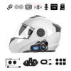 İpek Yıldızı® Q58 Motorsikletler İçin Fener Özellikli SD Kart Bölümlü LCD Ekranlı Kablosuz Bluetooth Kulaklıklı – Suya Dayanıklı Kask Kulaklığı