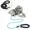 İpek Yıldızı® Reflektörlü Fosforlu Köpek Gezdirme Halatı Tasma Kayışı Metal Kancalı 130 cm