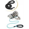İpek Yıldızı® Reflektörlü Fosforlu Köpek Gezdirme Halatı Tasma Kayışı Metal Kancalı 130 cm
