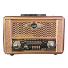 İpek Yıldızı® Retro, Nostaljik, Ahşap Tasarım Bluetooth Hoparlörlü, Şarjlı, Taşınabilir Otantik Tasarımlı FM/AM Destekli Radyo NS8098