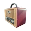İpek Yıldızı® Retro, Nostaljik, Ahşap Tasarım Bluetooth Hoparlörlü, Şarjlı, Taşınabilir Otantik Tasarımlı FM/AM Destekli Radyo NS8098