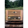 İpek Yıldızı® Retro, Nostaljik, Ahşap Tasarım Bluetooth Hoparlörlü, Şarjlı, Taşınabilir Otantik Tasarımlı FM/AM Destekli Radyo NS8098