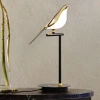 İpek Yıldızı® Saksağan Kuş Modeli Tekli Dokunmatik Aydınlatma Masa Üstü Gece Lambası Göz Korumalı Abajur