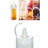 İpek Yıldızı® Şeffaf Kapaklı Sızdırmaz Yağlık Sosluk Şişesi Plastik Yağdanlık 400 ml AP-9028