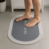 İpek Yıldızı® Sihirli Süper Su Emici Kaymaz Tabanlı Oval Paspas 40*60 cm
