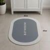 İpek Yıldızı® Sihirli Süper Su Emici Kaymaz Tabanlı Oval Paspas 40*60 cm