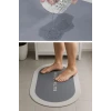 İpek Yıldızı® Sihirli Süper Su Emici Kaymaz Tabanlı Oval Paspas 40*60 cm