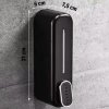 İpek Yıldızı ® Siyah Duvara Monte Sıvı Sabunluk Dispenser 300 ml
